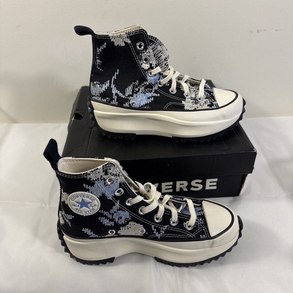 Size 4mens 5.5 Women - Converse Run Star Hike High Floral Fusion - University Bl
